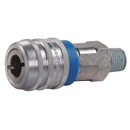 Coupler Body, (M)NPT, 1/4, Brass/Steel MPN:30E525