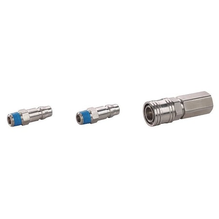 Coupler/Plug Kit, NPT, 1/4, 304 SS MPN:30E591