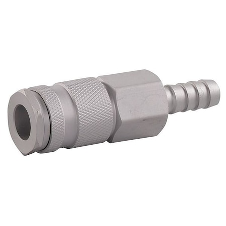 Coupler Body, Hose Barb, 1/4, Aluminum MPN:30E620
