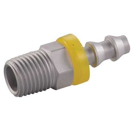 Hose Fitting, 3/8 In. ID, 1/4-18, (M)NPT MPN:30E634