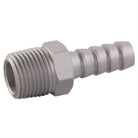Hose Barb, 3/8 In Barb, 3/8 In MNPT, Alum MPN:30E644