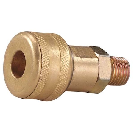 Coupler Body, (M)NPT, 1/4, Brass/Steel MPN:30E677