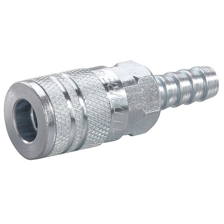 Quick Connect Hose Coupling, 1/4 in Body Size, 3/8 in Hose Fitting Size, Sleeve, Socket, 30E698 MPN:30E698