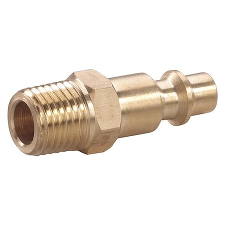 Coupler Plug, (M)NPT, 1/4, Brass MPN:30E707