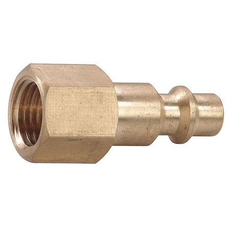 Coupler Plug, (F)NPT, 1/4, Brass MPN:30E708