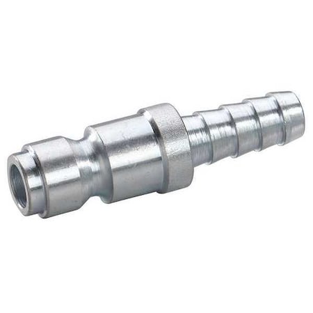 Coupler Plug, Hose Barb, 1/4, Steel MPN:30E740