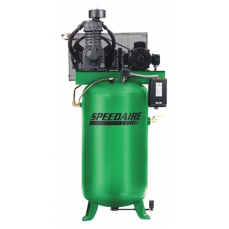 Elec. Air Compressor, 2 Stage, 5HP, 16.6CFM MPN:35WC45