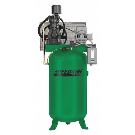 Elec. Air Compressor, 2 Stage, 7.5HP, 24CFM, Phase - Electrical: 1 MPN:35WC47