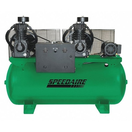 Elec. Air Compressor, Duplex, 5HP, 32.8CFM MPN:35WC61