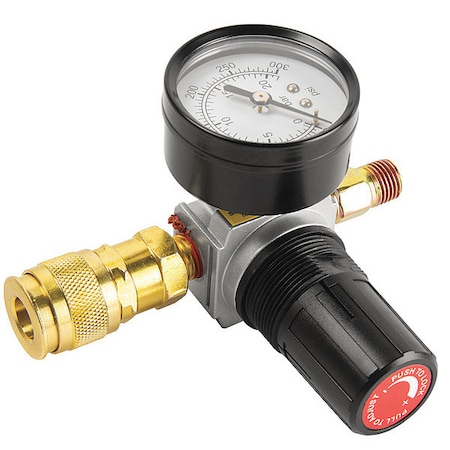 Air Regulator, 4 in.W, 1/4 in. NPT, 45 cfm MPN:39DK93