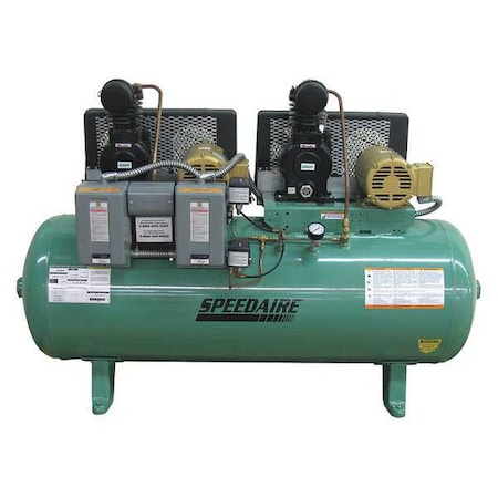Electric Air Compressor, 1 hp, 1 Stage MPN:3JR81