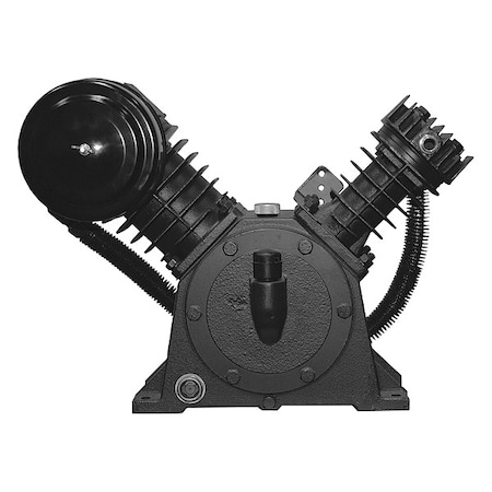 Air Compressor Pump, 4 hp, 5 hp, 2 Stage, 16 oz Oil Capacity, 2 Cylinder MPN:40KH93
