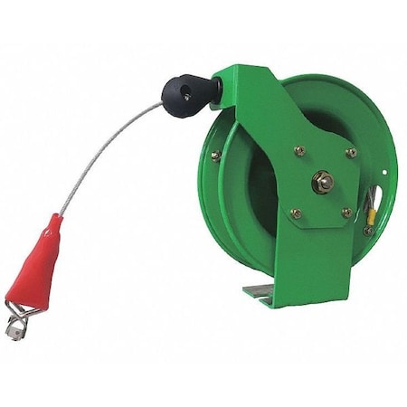 Cable Reel, 50 ft., Powder Coated, Green MPN:440G03
