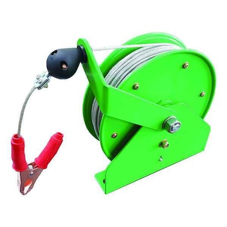 Cable Reel, W/Clamp, 100 ft L, 10