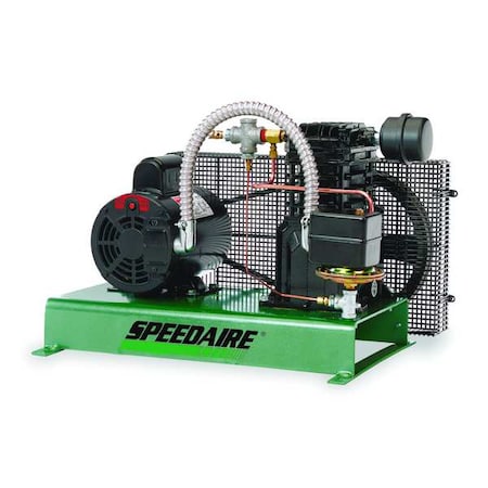 Electric Air Compressor, 3 hp, 1 Stage MPN:4B243