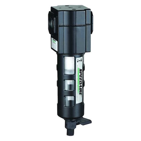 Compressed Air Filter, 150 psi, 55 cfm, Pipe Size: 1/4