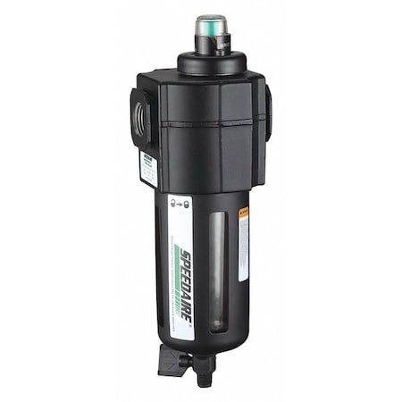 Pneumatic Oil Filter, 1/2 In. NPT, 35 cfm MPN:4ZL46