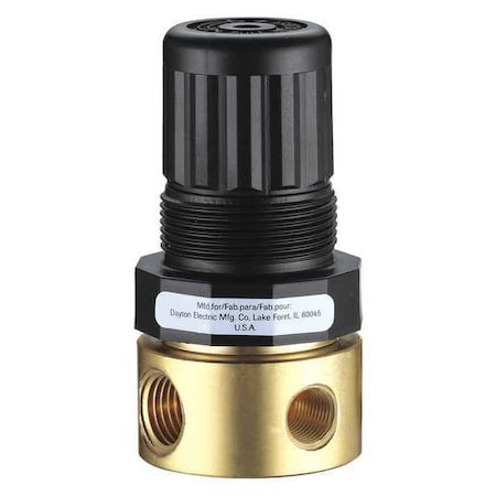 Air Regulator, 1/4 In. NPT, 15 cfm, 400 psi MPN:4ZM06