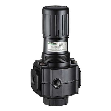 Compressed Air Regulator, Aluminum, 1/2 in NPT, 220 cfm, 300 psi Max Op Pressure, 4ZM22 MPN:4ZM22