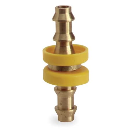 Barbed Hose Mender, Brass, 3/8