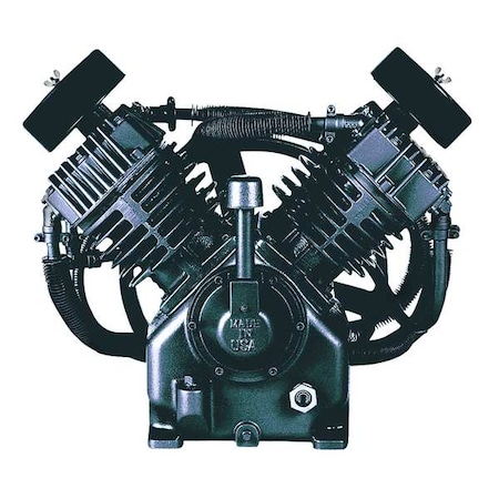 Air Compressor Pump, 10 hp, 2 Stage, 1 gal Oil Capacity, 4 Cylinder MPN:5Z405