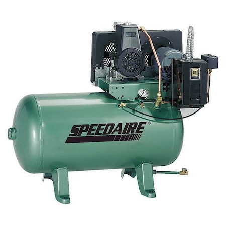 Electric Air Compressor, 3 hp, 1 Stage MPN:5Z701