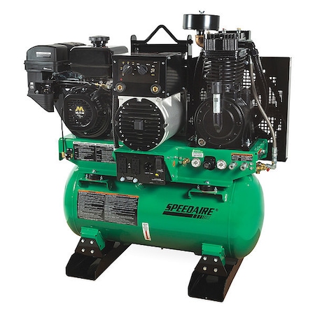 3-in-1 Air Compressor/Generator/Welder, 14 hp, Gasoline, 30 Gal, 5000 Watt (AGW-SM14-30G) MPN:AGW-SM14-30G