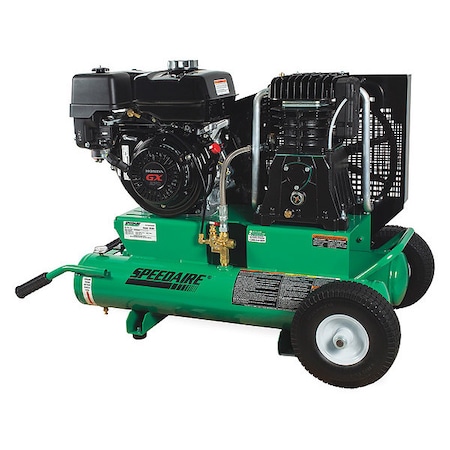 Portable Gas Air Compressor, 2 Stage, 9 hp MPN:AS2-PH08-08G