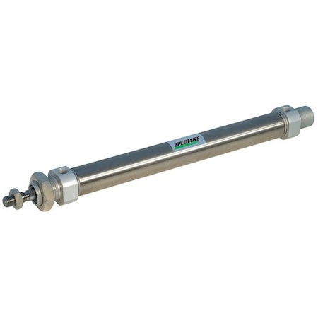 Round Body Cylinder, 25 mm Bore, 10 mm Stroke, ISO Double Acting, Stainless Steel . MPN:CD85E25-10-B