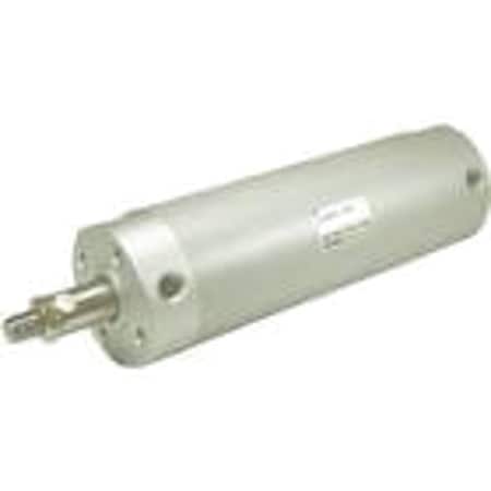 Air Cylinder, 32 mm Bore, 14 in Stroke, Round Body Double Acting, Aluminum . MPN:NCDGBA32-1400