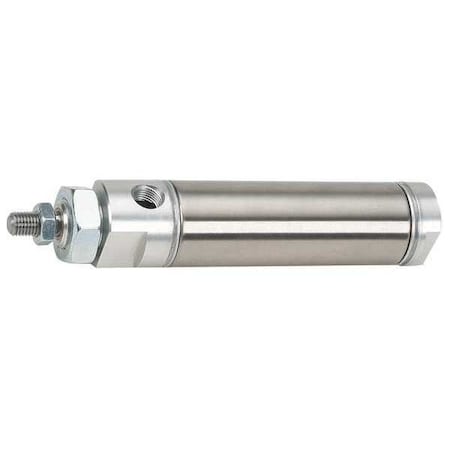 Round Body Cylinder, 7/8 in Bore, 4 in Stroke, Round Body Double Acting, Stainless Steel . MPN:NCDMB088-0400