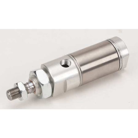 Round Body Cylinder, 1 1/16 in Bore, 2 in Stroke, Round Body Double Acting, Stainless Steel . MPN:NCDMB106-0200
