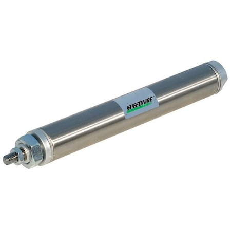 Round Body Cylinder, 1 1/4 in Bore, 2 in Stroke, Round Body Single Acting, Stainless Steel . MPN:NCDMB125-0200CS