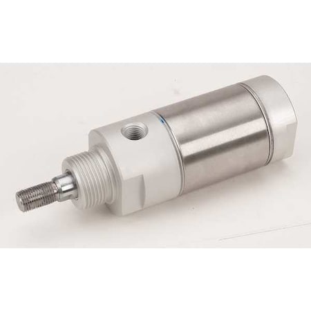 Round Body Cylinder, 2 in Bore, 5 in Stroke, Round Body Double Acting, Stainless Steel . MPN:NCDMB200-0500