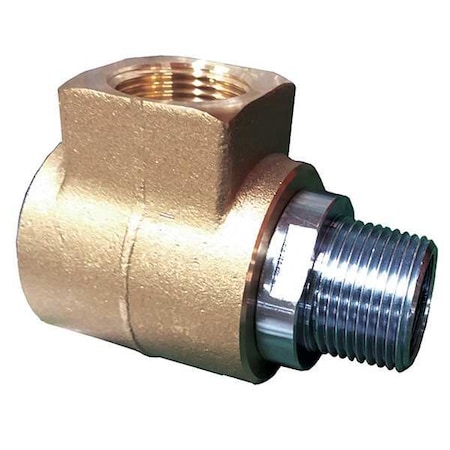 Swivel, 90 Deg., Brass, SS, 3/4