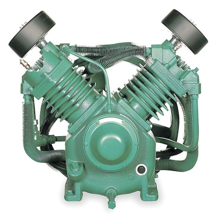 10–15 HP Air Compressor Pump, Splash Lubricated, Two-Stage, 4 Cylinder, 34.8–49.0 CFM @ 175 PSI MPN:RV2-15A-P04