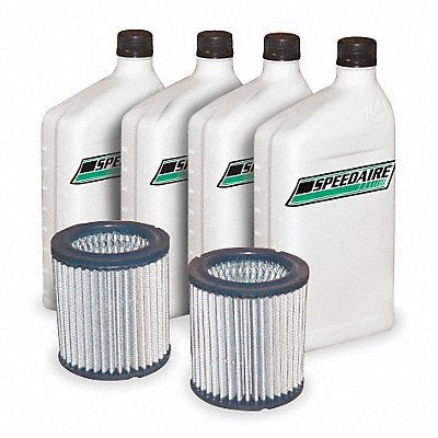 Air Compr Maint Kit 4 qt Oil Air Filters MPN:1WF47