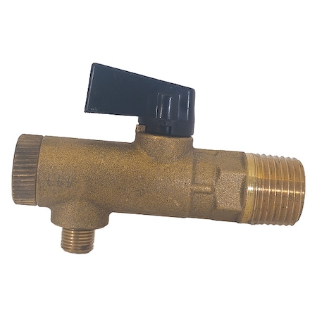 Brass Filter Ball Valve, Ang., MNPT, 1/8 In MPN:13X539