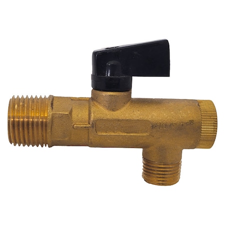Filter Ball Valve, Brass, 3/8in Drain Port MPN:FBV-385025