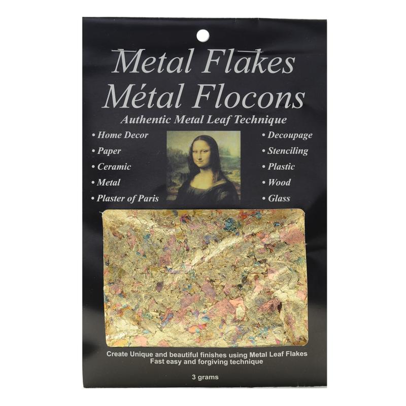 Mona Lisa Metal Flakes, 3 Grams, Variegated MPN:0010012