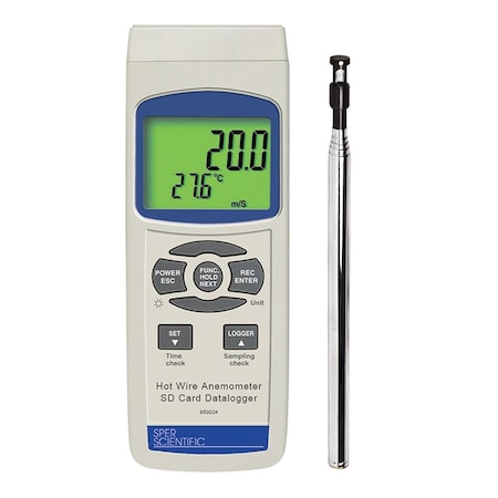 Hot Wire AnemoMeter Sd Card Logger MPN:850024