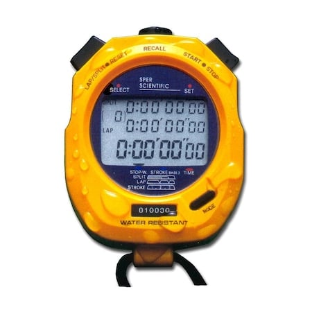 Memory Water Resistant Stopwatch, 100 MPN:810036