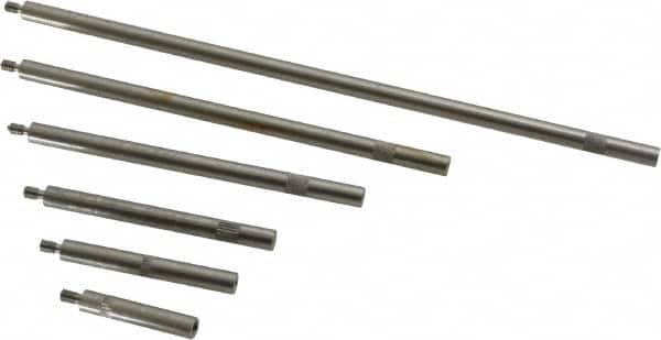 1 to 6 Inch Long, Steel, Depth Gage Rod Set MPN:Z9599