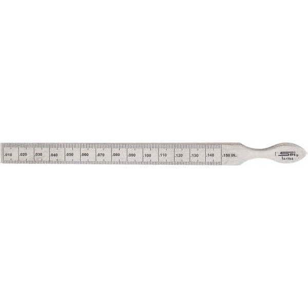 0.01 to 0.15 Inch Measurement, 1 Leaf Taper Gage MPN:14-179-6