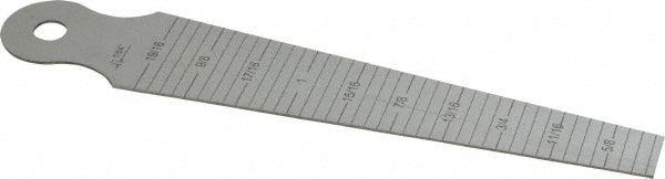 5/8 to 1-3/16 Inch Measurement, 1 Leaf Taper Gage MPN:14-181-2