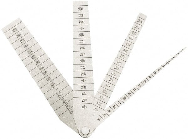 1/16 to 1-1/16 Inch Measurement, 4 Leaf Taper Gage MPN:14-183-8