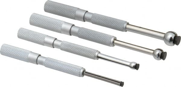 1/8 to 1/2 Inch Measurement, 1, 1-3/16, 1-9/16 and 1-5/8 Inch Gage Depth, Small Hole Gage Set MPN:31-440-1