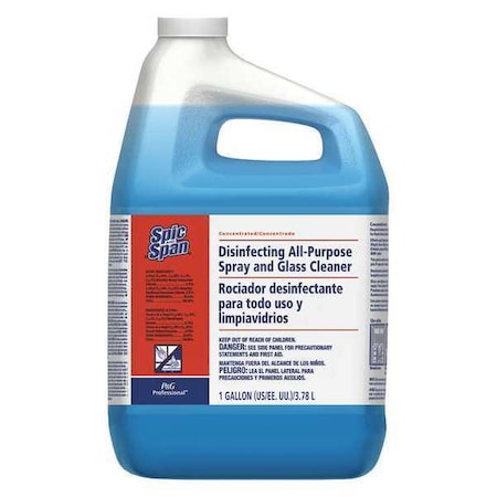 Liquid Glass Cleaner, 1 gal., Clear Blue, Unscented, Jug, 2 PK MPN:32538
