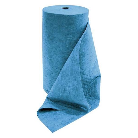 Sorbent Roll, 66 gal, 32 in x 150 ft, Oil, Blue, Polypropylene MPN:18463B