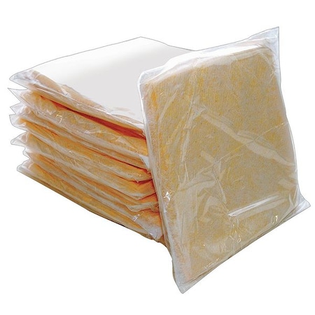 Sorbent Pillow, 4 gal, 8 in x 17 in, Yellow, 12 PK MPN:222004